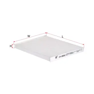 Фильтр воздушный салона, элемент, панельный плоский SAKURA CA28260