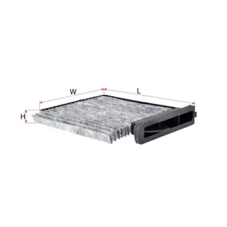 Cabin air filter, charcoal. Фильтр воздушный салона, угольный SAKURA CAC18190