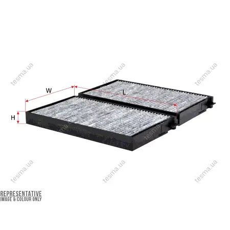 Cabin air filter, charcoal. Фильтр воздушный салона, угольный SAKURA CAC28180 (фото 1)