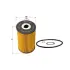 Oil filter, cartridge. Фильтр масляный, вставка SAKURA EO2601 (фото 1)