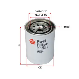 Фильтр топливный, накручиваемый. Фільтр паливний, накручуваний. Fuel filter, Spin-On SAKURA FC1003