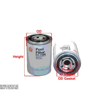 Fuel filter, Spin-On. Фильтр топливный, накручиваемый SAKURA FC1006