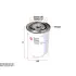 Fuel filter, Spin-On. Фильтр топливный, накручиваемый SAKURA FC1104 (фото 1)