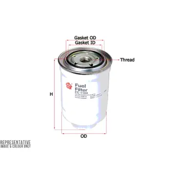 Fuel filter, Spin-On. Фильтр топливный, накручиваемый SAKURA FC1104