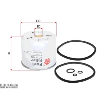 Fuel filter, cartridge. Фильтр топливный, вставка SAKURA FC1702