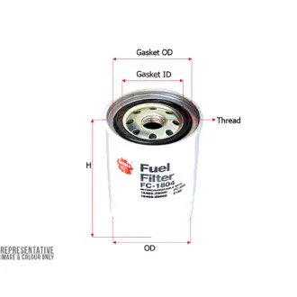 Fuel filter, Spin-On. Фильтр топливный, накручиваемый SAKURA FC1804