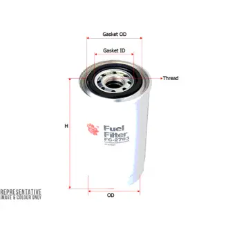 Fuel filter, Spin-On. Фильтр топливный, накручиваемый SAKURA FC2703