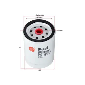Fuel filter, Spin-On. Фильтр топливный, накручиваемый SAKURA FC38020
