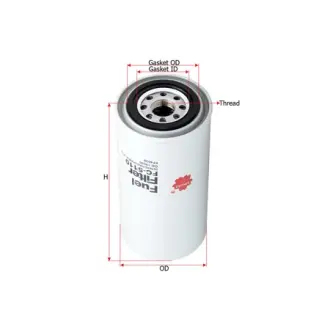 Фильтр топливный, накручивающийся, картридж SAKURA FC5110