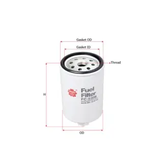 Fuel filter, water separator, Spin-On. Фильтр топливный сепаратор, накручиваемый SAKURA FC5306