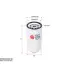 Fuel filter, Spin-On. Фильтр топливный, накручиваемый SAKURA FC5403 (фото 1)