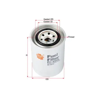 Фильтр топливный, накручивающийся, картридж SAKURA FC5505