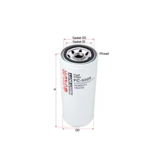 Фильтр топливный, накручиваемый. Фільтр паливний, накручуваний. Fuel filter, Spin-On SAKURA FC5509
