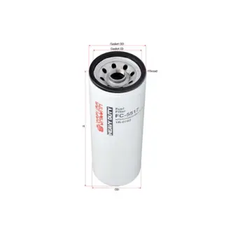 Fuel filter, Spin-On. Фильтр топливный, накручиваемый SAKURA FC5517