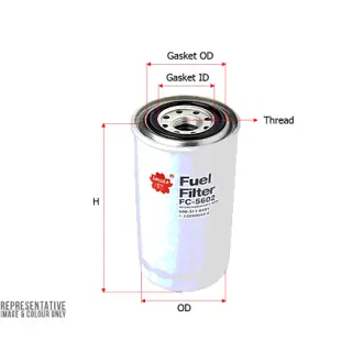Fuel filter, Spin-On. Фильтр топливный, накручиваемый SAKURA FC5602