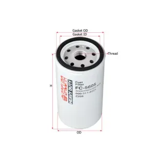 Фильтр топливный, накручивающийся, картридж SAKURA FC5605