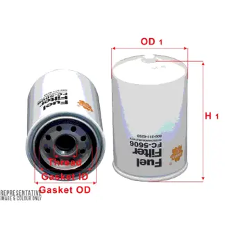 Fuel filter, Spin-On. Фильтр топливный, накручиваемый SAKURA FC5606