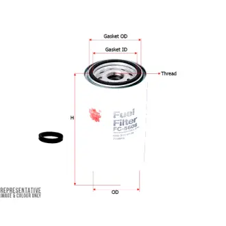 Fuel filter, Spin-On. Фильтр топливный, накручиваемый SAKURA FC5608