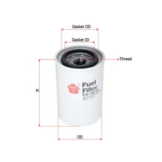 Oil filter, Spin-On. Фильтр масляный, накручиваемый SAKURA FC5610