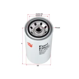Fuel filter, Spin-On. Фильтр топливный, накручиваемый SAKURA FC56251