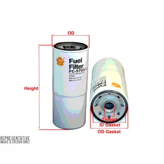 Fuel filter, Spin-on. Фильтр топливный, накручивающийся SAKURA FC57031