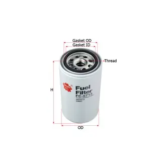 Fuel filter, Spin-On. Фильтр топливный, накручиваемый SAKURA FC5713
