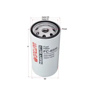 Fuel filter, Spin-on. Фильтр топливный, накручиваемый SAKURA FC6506