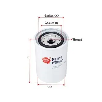 Fuel filter, Spin-On. Фильтр топливный, накручиваемый SAKURA FC7937