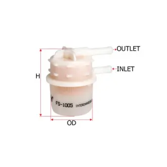 Fuel filter, In-line. Фильтр топливный, проточный SAKURA FS1005