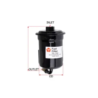 Fuel filter, In-line. Фильтр топливный, проточный SAKURA FS1144