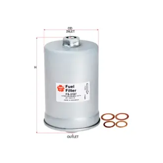 Фильтр топливный, линейный, круглый SAKURA FS3107