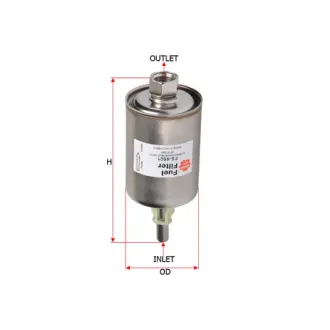 Фильтр топливный, линейный, круглый SAKURA FS6501