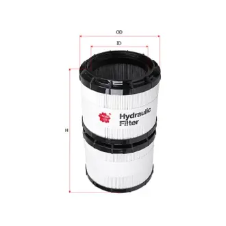Hydraulic filter element, round. Фильтр гидравлический, элемент круглый SAKURA H4101