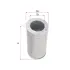 Hydraulic filter, cartridge. Фильтр гидравлический, вставка SAKURA H5503 (фото 1)