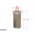 Hydraulic filter, cartridge. Фильтр гидравлический, вставка SAKURA H7956 (фото 1)