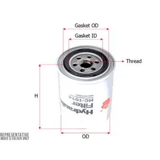 Hydraulic filter, Spin-On. Фильтр гидравлический, накручиваемый SAKURA HC1014