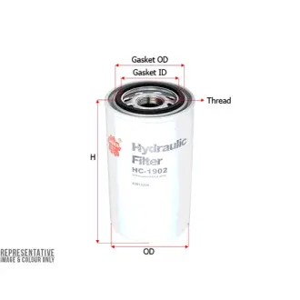 Hydraulic filter, Spin-On. Фильтр гидравлический, накручиваемый SAKURA HC1902
