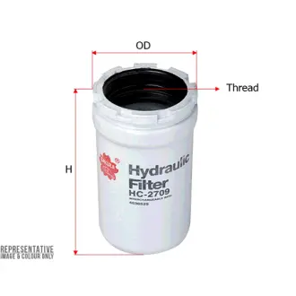 Hydraulic filter, Spin-On. Фильтр гидравлический, накручиваемый SAKURA HC2709