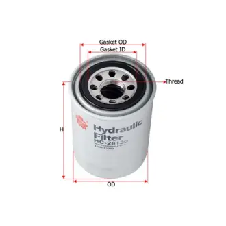 Hydraulic filter, Spin-On. Фильтр гидравлический, накручиваемый SAKURA HC28130