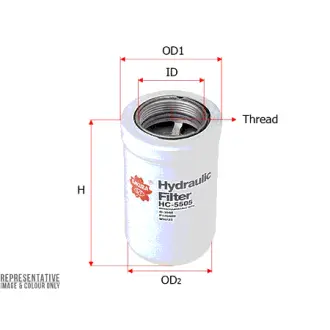 Hydraulic filter, Spin-On. Фильтр гидравлический, накручиваемый SAKURA HC5505