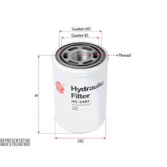 Hydraulic filter Spin-on. Фильтр гидравлический накручивающийся. SAKURA HC5507
