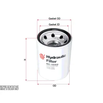 Hydraulic filter, Spin-On. Фильтр гидравлический, накручиваемый SAKURA HC5602