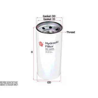 Hydraulic filter, Spin-On. Фильтр гидравлический, накручиваемый SAKURA HC5603