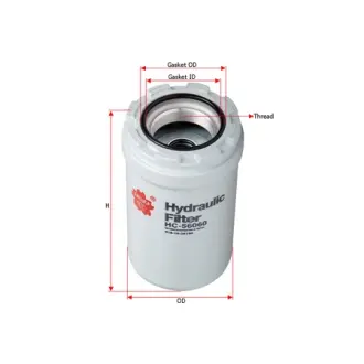 Фильтр гидравлический, накручивающийся, картридж SAKURA HC56060