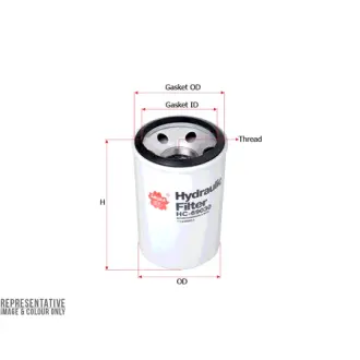 Фильтр гидравлический, накручивающийся, картридж SAKURA HC69030