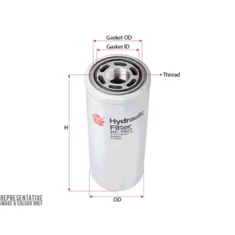 Hydraulic filter, Spin-On. Фильтр гидравлический, накручиваемый SAKURA HC7927