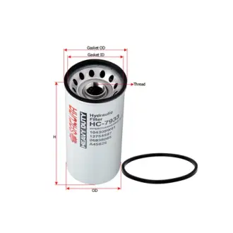 Hydraulic filter, Spin-On. Фильтр гидравлический, накручиваемый SAKURA HC7933