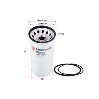 Hydraulic filter, Spin-On. Фильтр гидравлический, накручиваемый SAKURA HC7937