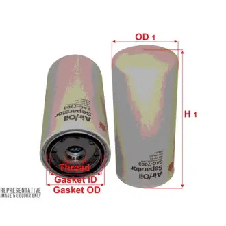 Air oil filter separator, Spin-On. Фильтр воздушно-масляный сепаратор, накручиваемый SAKURA SAC7903