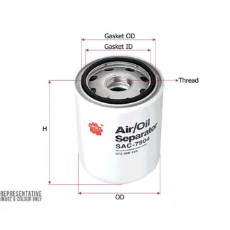 Air oil separator, Spin-On. Сепаратор воздушно-масляный, накручиваемый SAKURA SAC7904